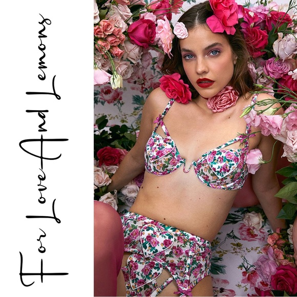 For Love And Lemons Other - For Love And Lemons Heart Bloom NWT Sweet Floral Bra (Set)